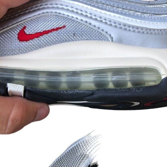 Deadstock Vintage 2002 Nike Air Max 97 Silver Bullet Size 7 - Picture 13 of 16